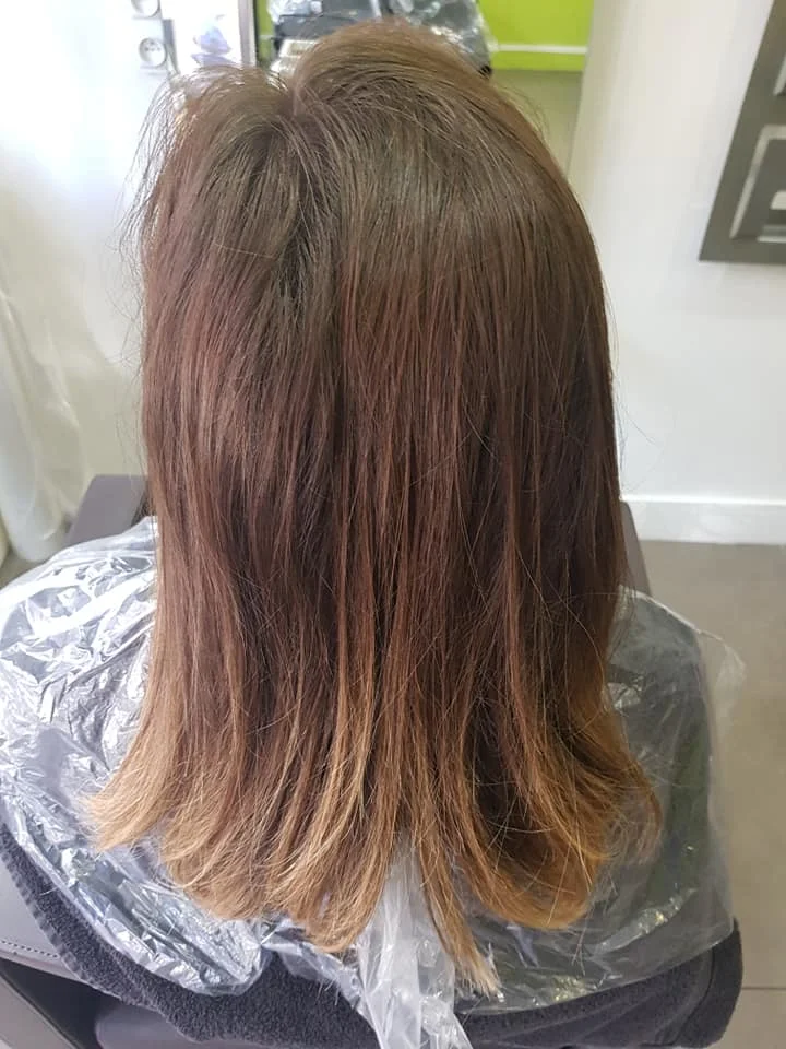 Coloration avant transformation, salon A Paulin'Hair Dunkerque