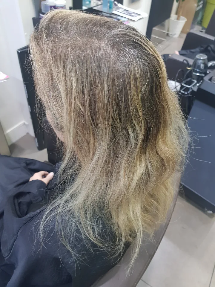 Cheveux avant balayage, salon A Paulin'Hair Dunkerque